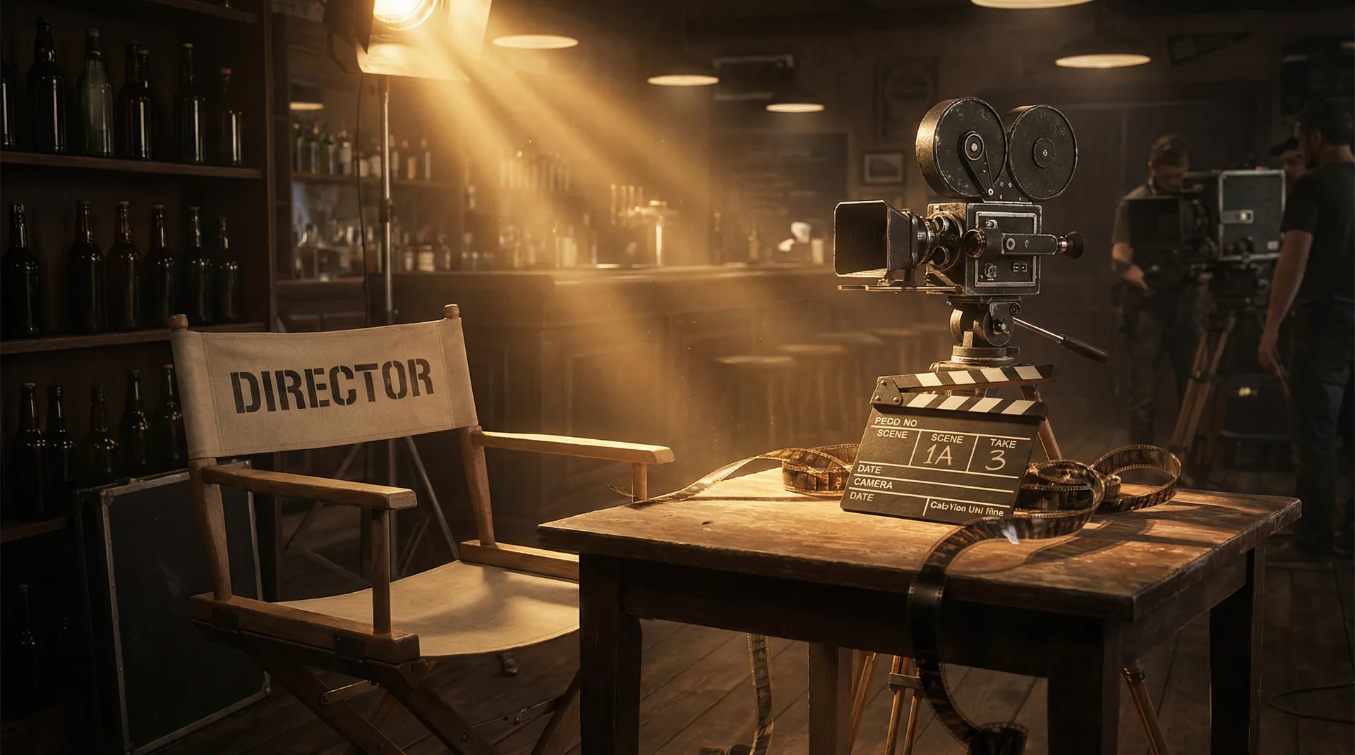 电影拍摄幕后场景 - 导演椅与场记板 91入口 幕后故事